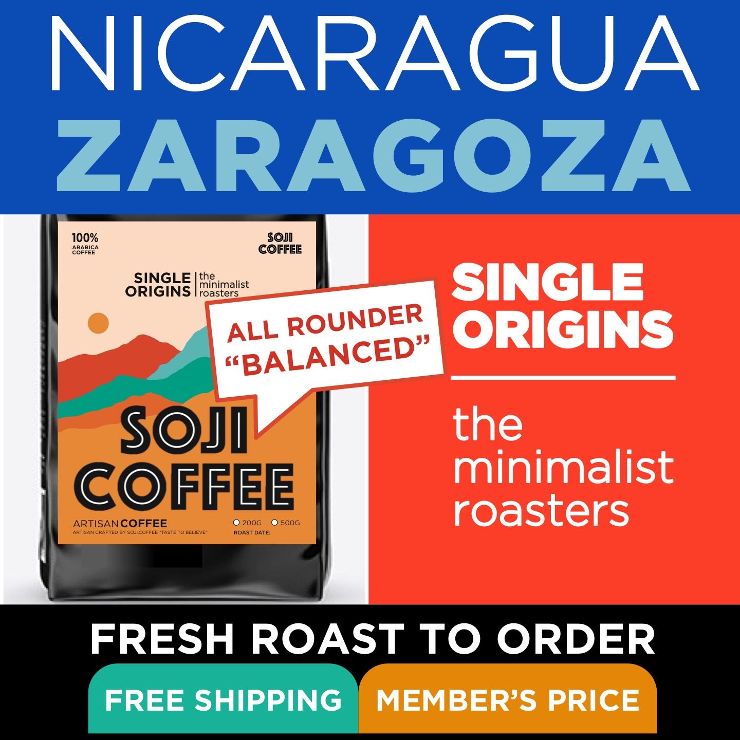 NICARAGUA ZARAGOZA SOJI COFFEE