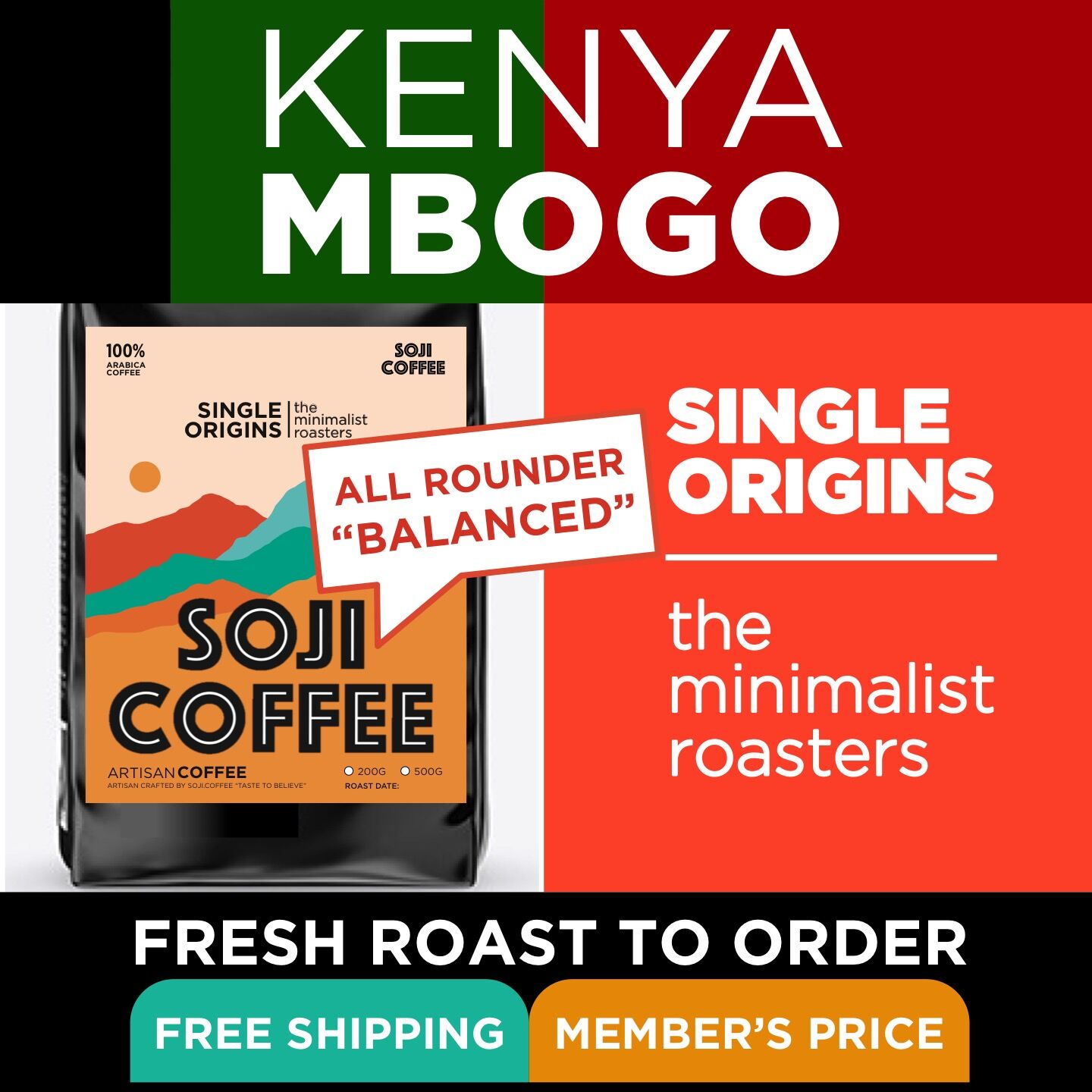 Kenya Mbogo soji coffee