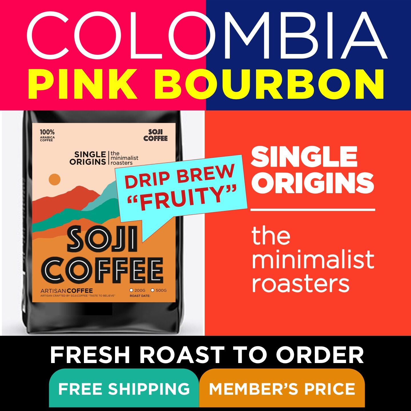Colombia Pink Bourbon Soji Coffee Roasters
