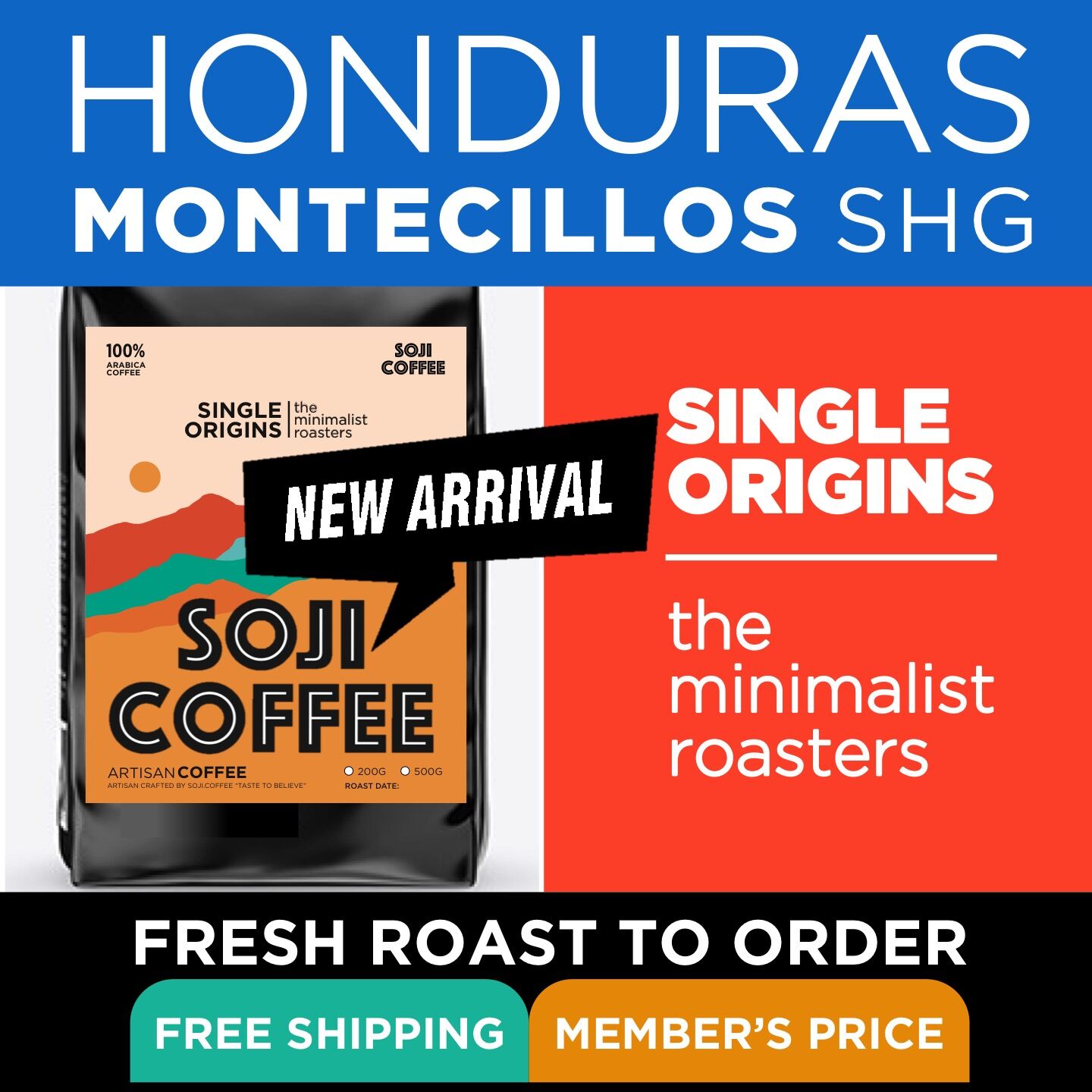 Honduras Montecillos SHG soji coffee